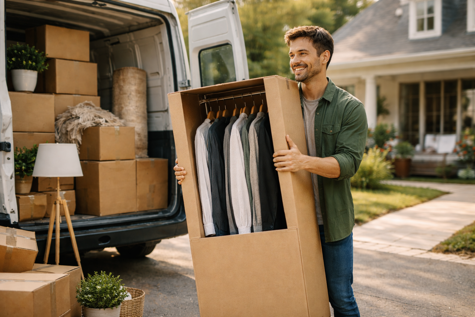Employed homeowner settling into a new property after a successful mortgage approval.