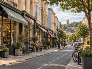 Retail units on a Bristol neighbourhood high street